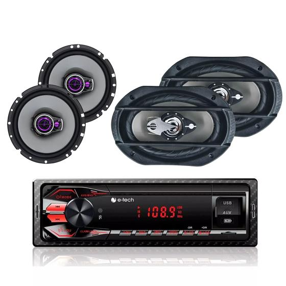 Imagem de Pioneer Alto Falante 6 Pol + Rádio Automotivo + Ls69 Le Son