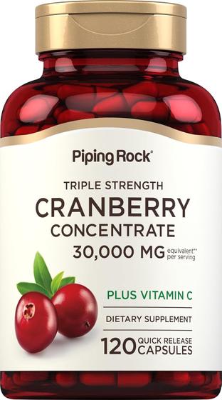 Imagem de Piping Rock Cranberry 30,000mg Triple Strength 120 Cápsulas