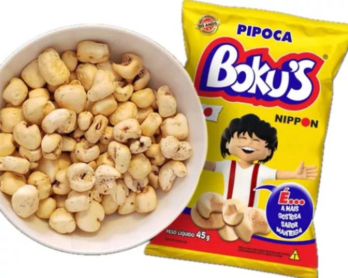 Imagem de Pipoca Bokus 45g Salgada Com 10 Unidades
