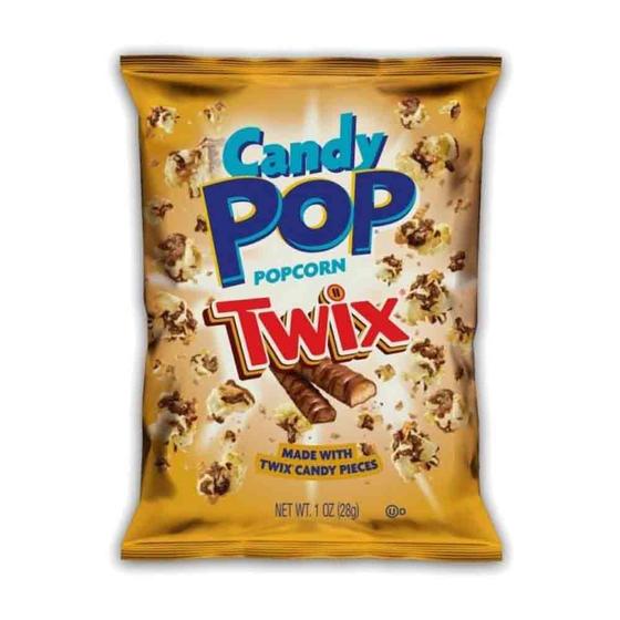Pipoca Candy Pop Popcorn Twix Coberta De Caramelo 28 gr Pipoca Doce