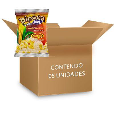 Imagem de Pipoca de Canjica de Milho Diet Maroca com 5 Pacotes de 28,5g cada