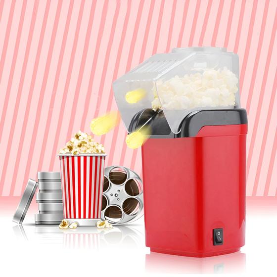 Imagem de Pipoqueira Elétrica 1200W Vermelha: Leve a magia do cinema para sua sala!