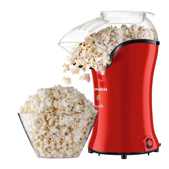 Pipoqueira elétrica com bico direcionador 1.200W vermelha Popflix - PP-03 - Mondial Menor preço em Pipoqueira elétrica com bico direcionador 1.200W vermelha Popflix - PP-03 - Mondial