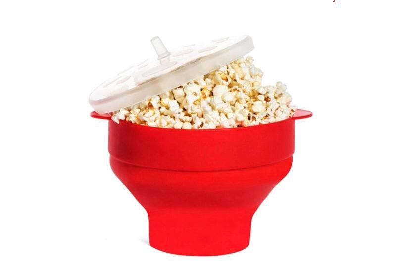 Imagem de Pipoqueira Silicone Microondas Retrátil Com Tampa Sem Óleo