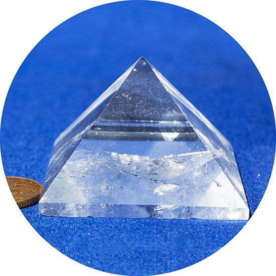 Imagem de Pirâmide Quartzo Cristal Pedra Natural Qualidade Extra 36mm