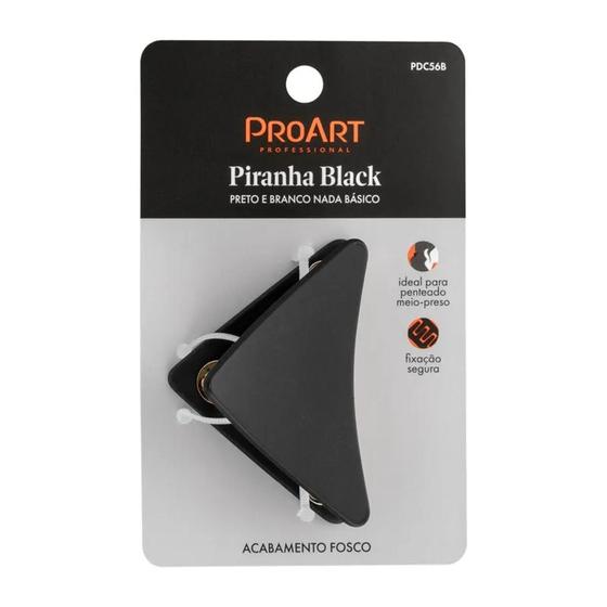Imagem de Piranha de Cabelo Triangular Preta - ProArt