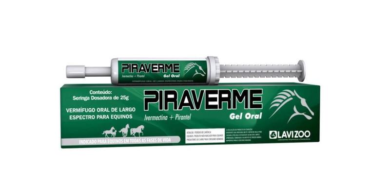 Imagem de Piraverme Gel Oral - 25 Gr  Vermífugo Para Equinos