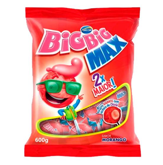 Imagem de Pirulito Big Big Maxxi Sabor Morango - 600g