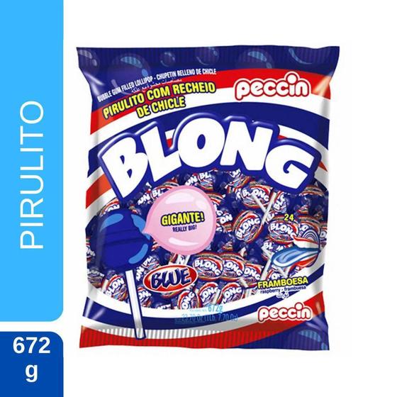 Imagem de Pirulito blong blue gigante c/24 672g peccin