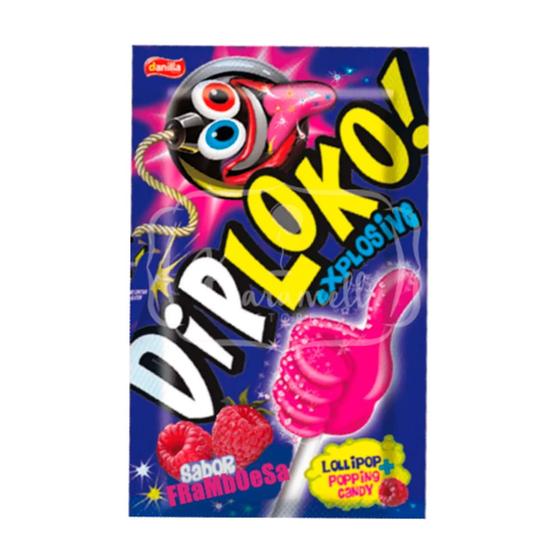 Imagem de Pirulito Dip Loko Boom Explosive Sabor Framboesa 11g