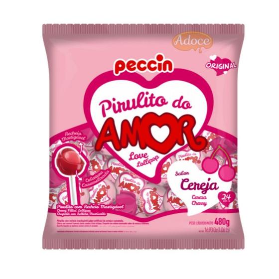 Imagem de Pirulito do amor rech.mastigável 24unx20g peccin