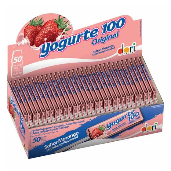 Imagem de Pirulito Mastigável Yogurte 100 - 560g - Dori