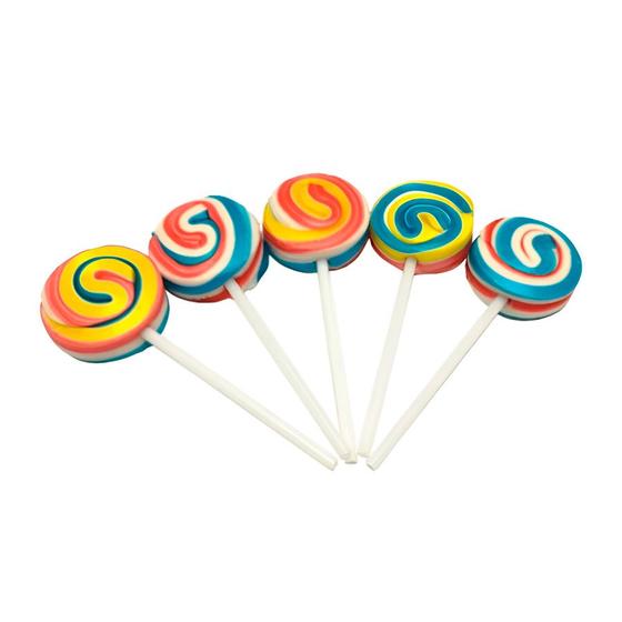 Imagem de Pirulito Psicodélico Colorido Pacote 600g - 01 Pacote com 50 unidades - Miguelito - Rizzo