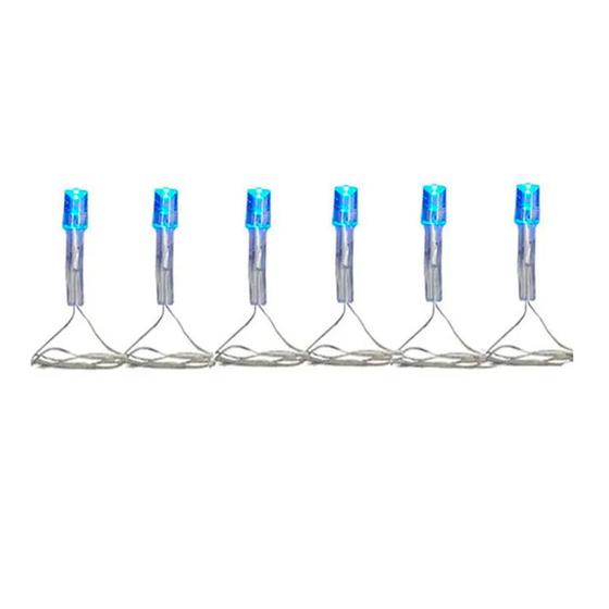 Imagem de PISCA 100 LED FIO PVC C/8 FUNC 220V (AZUL) 8m