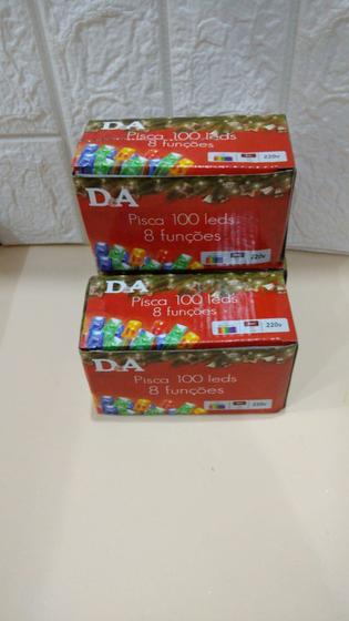 Imagem de PISCA 100 LEDS 8 FUNÇÕES  (COLORIDO ) 220 v  8m 