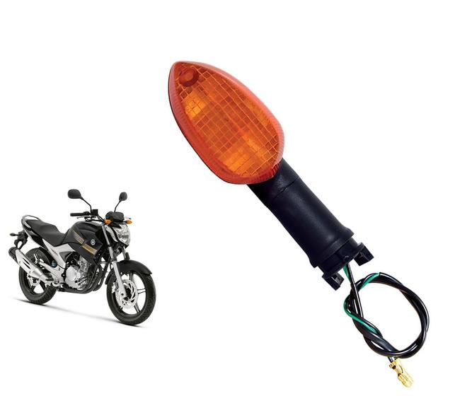 Imagem de Pisca Completo Sem Lâmpada Gvs Fazer Lander 250 Ano 2011 Até 2014 Lente Laranja Dianteiro Direito 6694