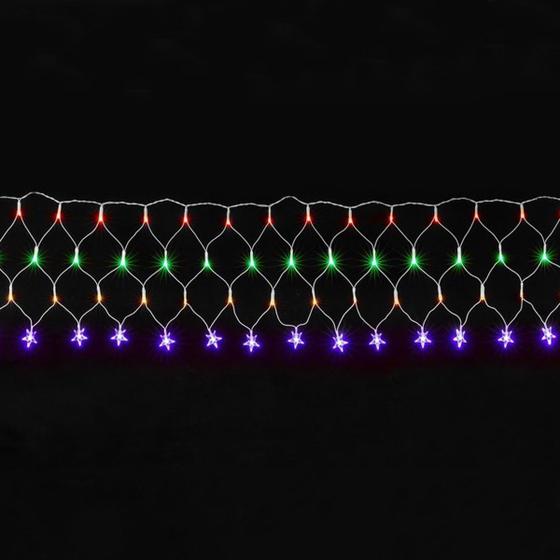 Imagem de Pisca LED Rede com Estrela - 120L 8 Modos