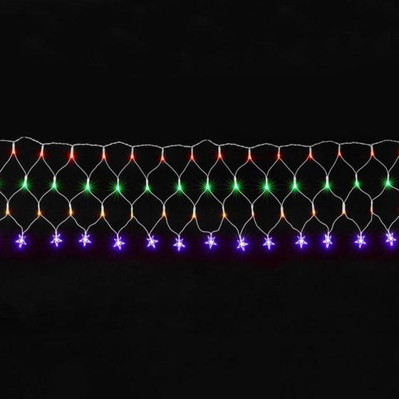 Imagem de Pisca Led Rede Com Estrela - 120L 8 Modos