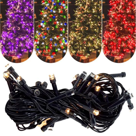 Imagem de Pisca Micro 100 Led 8 Função Decoração Natalina Iluminação Decoração Natalina iluminação ação de graças familia loja faixada  