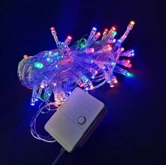 Imagem de Pisca Pisca de Natal com 100 lâmpadas LED cor branco
