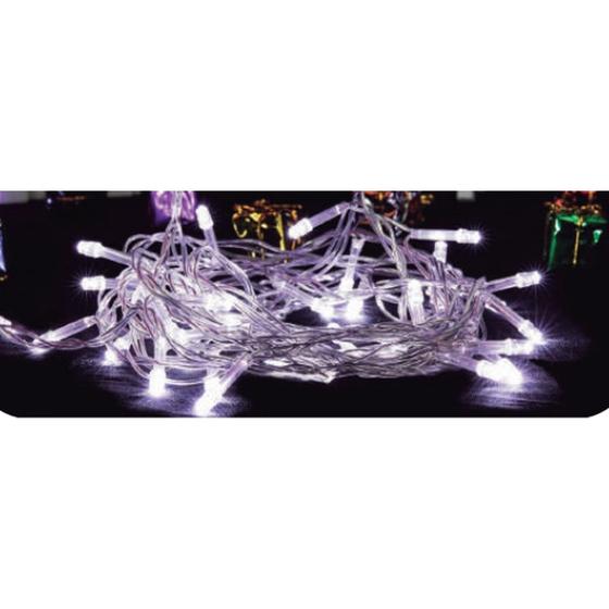 Imagem de Pisca Pisca Fio Transparente 100 LED Fixo Branco Externo 110V