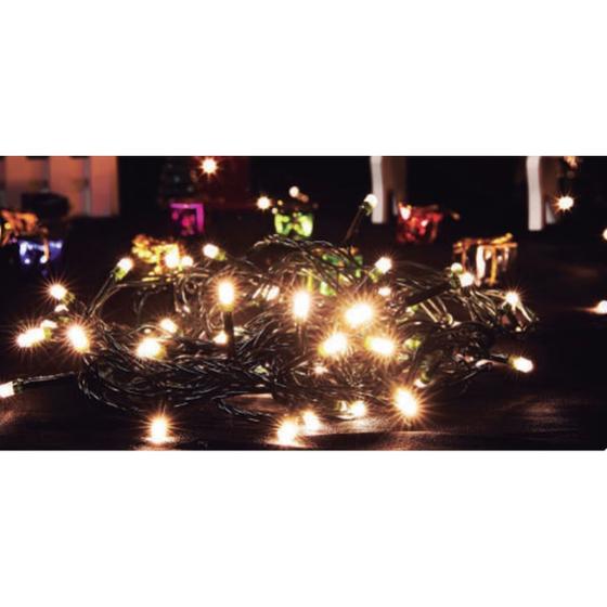 Imagem de Pisca pisca Fio Verde Com 100 LED Fixo Morno Externo 110V