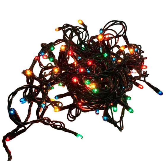 Imagem de Pisca Pisca Luz De Natal 100 Lâmpadas 4,2m Colorido 127V