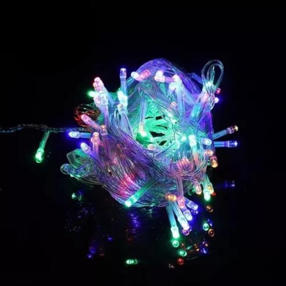 Imagem de Pisca Pisca Luz de Natal com 100 Lâmpadas - 9 Metros