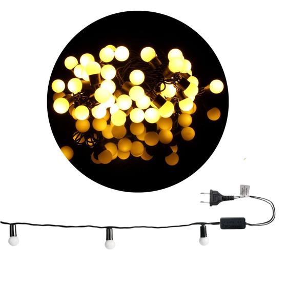 Imagem de Pisca Pisca Natal Bolinha Branco Quente 30 Led Natalino 5m