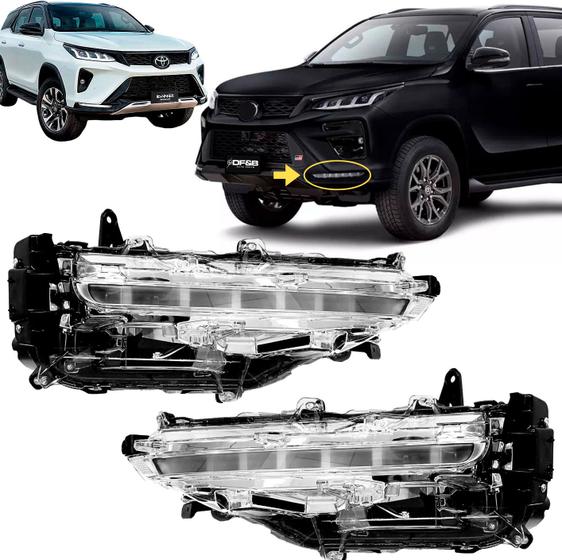 Imagem de Pisca Seta Dianteira Hilux Sw4 Diamond 2021 a 2024 Led Drl