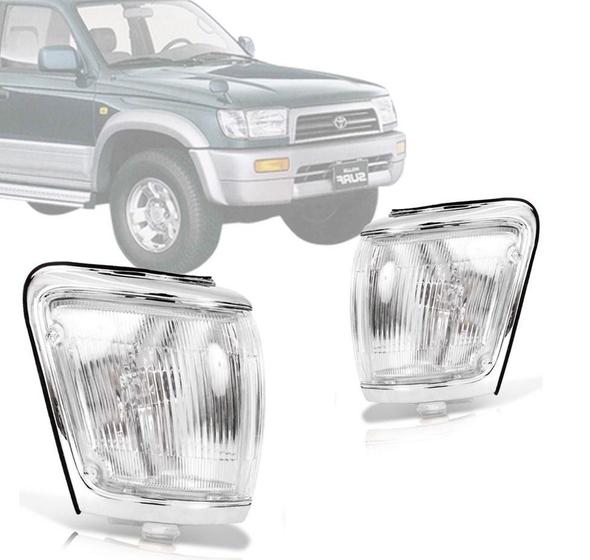 Imagem de Pisca Seta Hilux Sw4 1992 93 À 1996 Cristal Aro Cromado Depo