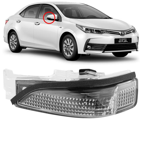 Imagem de Pisca Seta Retrovisor Corolla 2014 2015 2016 2017 2018 2019 Original FITAM