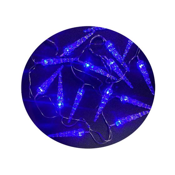 Imagem de Pisca tubo de led azul 20 lampada 127v natalia christmas 01 un