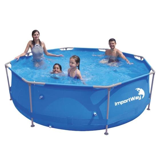 Piscina 5200 Litros com Armação Circular IMPORTWAY Menor preço em Piscina 5200 Litros com Armação Circular IMPORTWAY