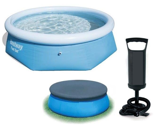 Imagem de Piscina Bestway 4600 Litros Std com Bomba de Inflar e CAPA