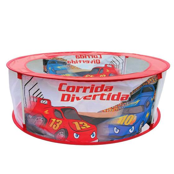 Imagem de Piscina Bolinhas Vermelha Corrida Divertida DmToys