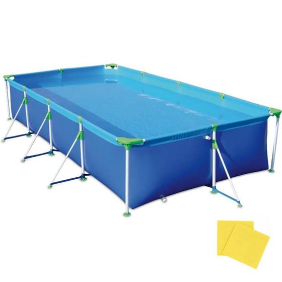 Piscina com Armação 10.000 Litros 442 x 270 x 84 CM MOR Menor preço em Piscina com Armação 10.000 Litros 442 x 270 x 84 CM MOR
