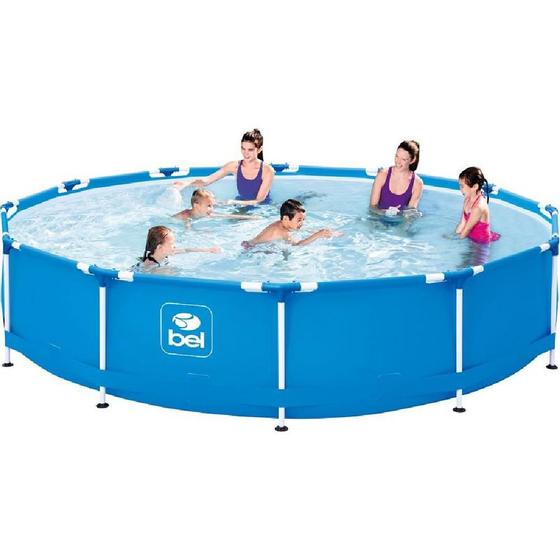 Imagem de Piscina com Armação 7.000 Litros 366 x 76 CM 510100 com Lona e Capa de Proteção BELFIX
