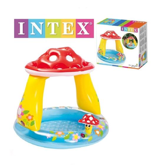 Imagem de Piscina com Cobertura Cogumelo - 45 Litros - Intex