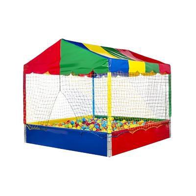 Imagem de Piscina de Bolinha Infantil Colorida 1,5 x 1,5 M completa acompanha 800 bolinhas de plástico Brinquedo
