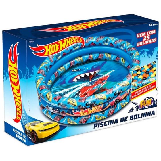 Imagem de Piscina de bolinhas inflavel com 25 bolinhas hot wheels fun