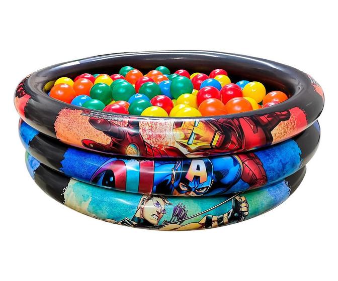 Imagem de Piscina De Bolinhas Vingadores Infantil Inflavel 50 Bolinhas