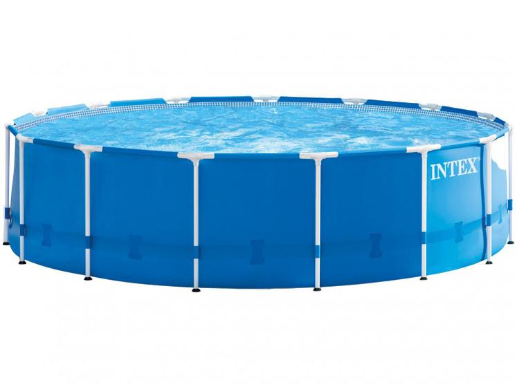 Piscina Estruturada Intex 16.805L Redonda Menor preço em Piscina Estruturada Intex 16.805L Redonda