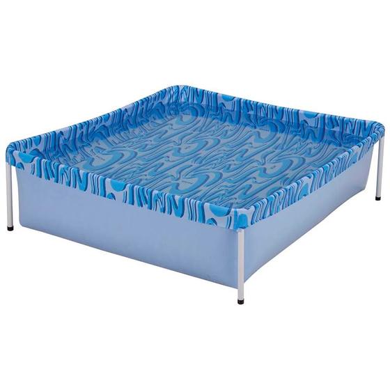 Imagem de Piscina Estruturada Montável Infantil em PVC 400L Azul MOR