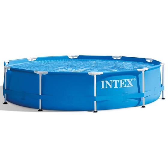 Piscina Estrutural Redonda 4485L 305x76cm Azul Intex Menor preço em Piscina Estrutural Redonda 4485L 305x76cm Azul Intex