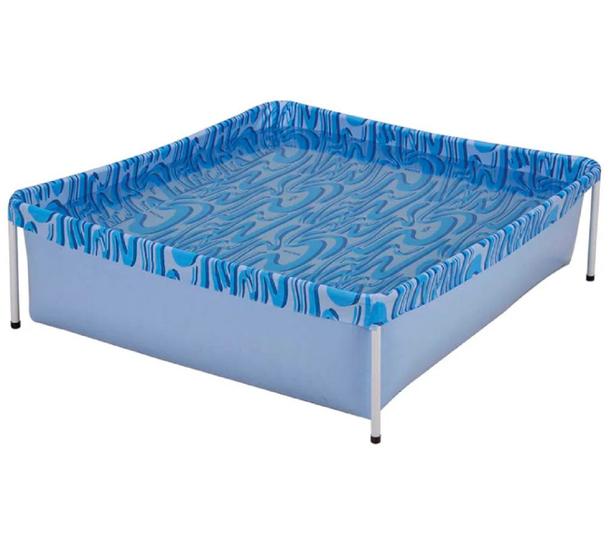 Piscina Estrutural Retangular 400 Litros Mor Menor preço em Piscina Estrutural Retangular 400 Litros Mor