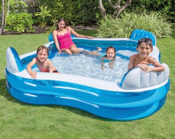 Imagem de Piscina Familiar com Assentos e Porta Copos 990 Litros Intex