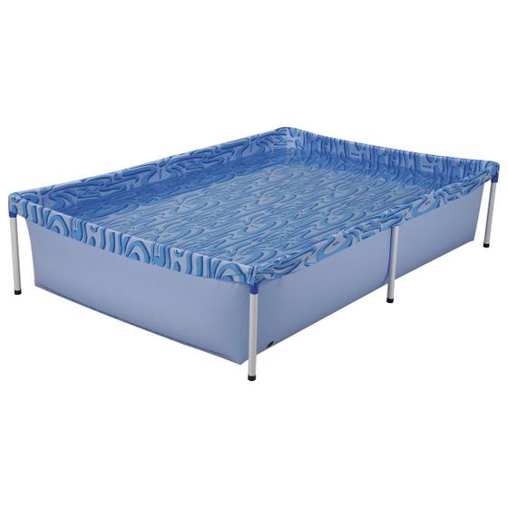 Menor preço em Piscina Infantil Estrutural 1000 Litros Retangular Mor Azul