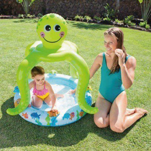 Imagem de Piscina Infantil Inflável Cobertura Polvo Risonho - Intex