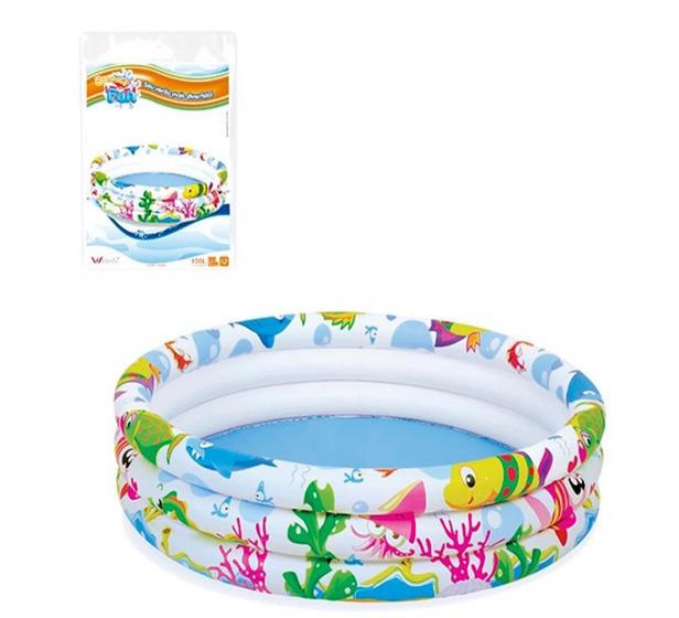Piscina Infantil Inflável Criança 100 Litros 3 Anéis Fundo M Menor preço em Piscina Infantil Inflável Criança 100 Litros 3 Anéis Fundo M